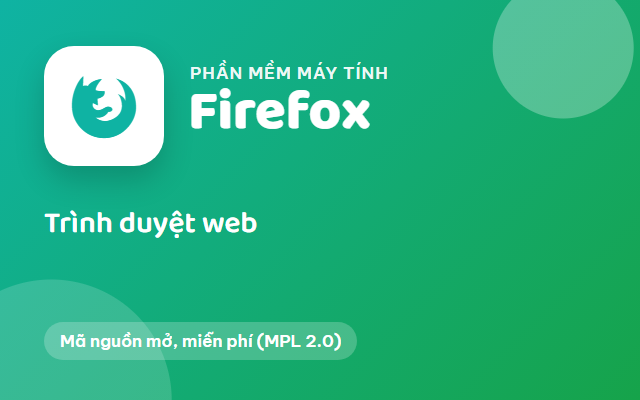 Firefox – Trình duyệt web