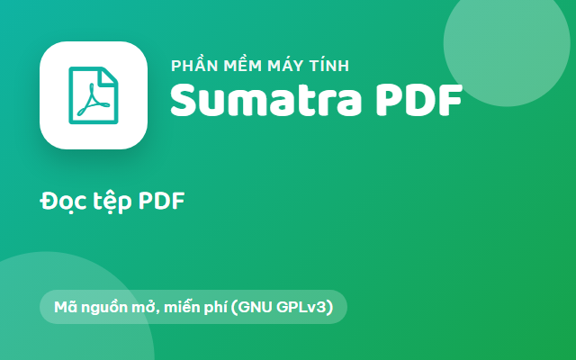 Sumatra PDF – Đọc tệp PDF