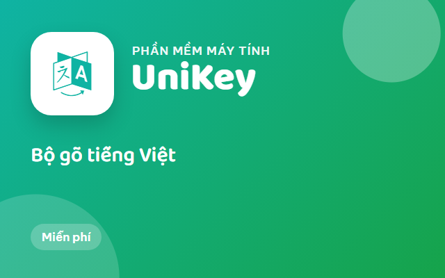 UniKey – Bộ gõ tiếng Việt